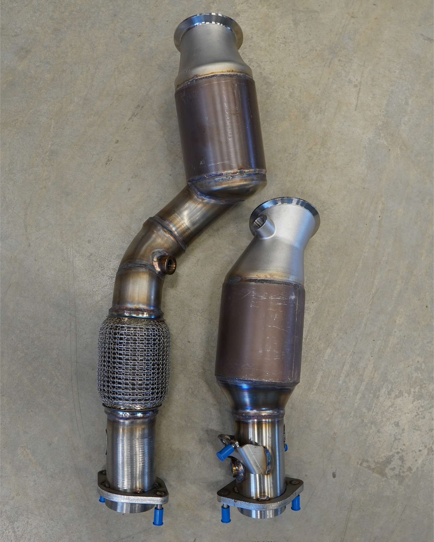 HJS 90822060 Edelstahl Downpipe Ø76mm BMW M2 M3 M4 G80 G81 G82 G87, inkl. Competition, Bj. ab 2020
